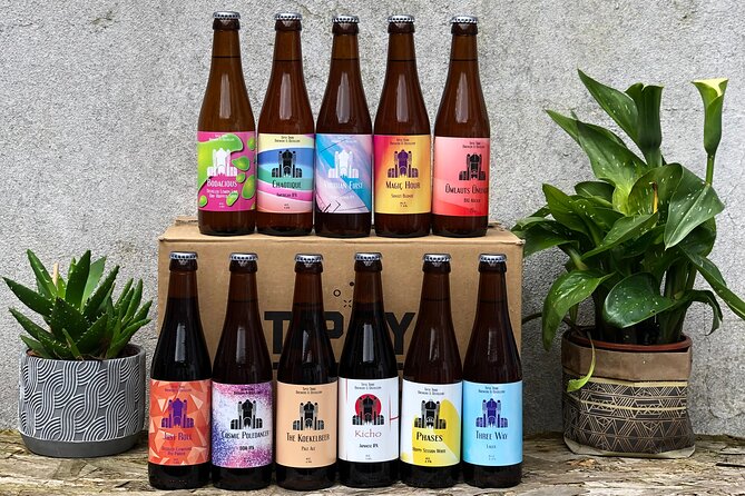 Beer tasting in a Brussels Micro Brewery and Distillery - The taproom after the one-hour tour