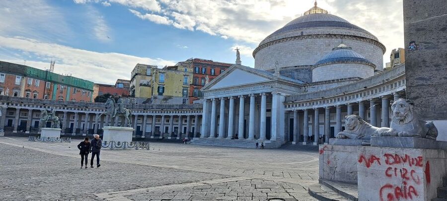Bourbon Naples: Exclusive guide and Royal Palace pass - Piazza del Plebiscito and the royal basilica