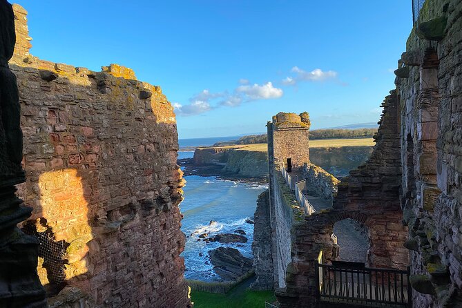Castles, Coastline and Whisky Tasting Tour with Admission - Tantallon Castle above the coast