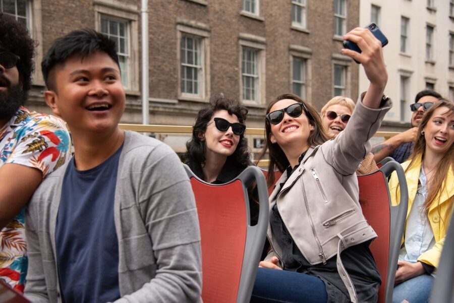 Dublin: Jameson Whiskey Distillery & Hop-on Hop-off Bus Tour - Inside Jameson Bow St. in Smithfield