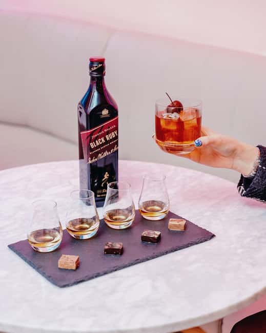 Edinburgh: Luxury Whisky & Scottish Chocolate Tasting - A welcome cocktail with Johnnie Walker Black Ruby
