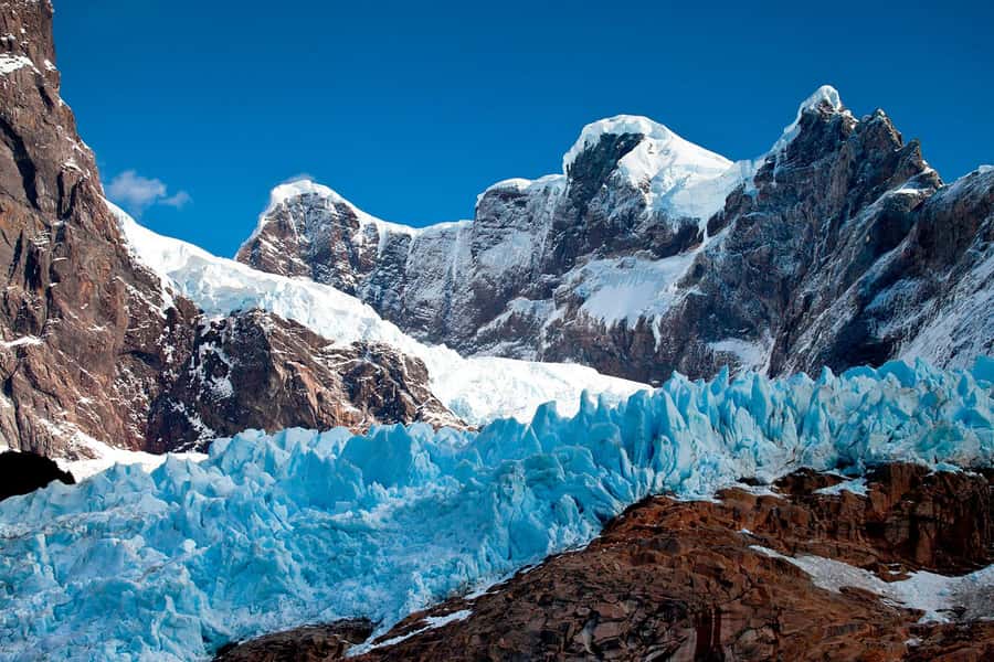 P. Natales: Balmaceda & Serrano Glaciers with Lunch & Whisky - Balmaceda Glacier from the boat