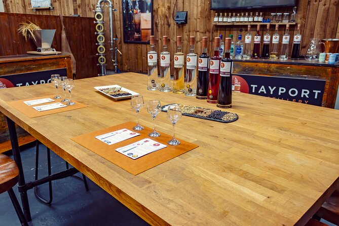 Tayport Distillery Tour & Tastings - Tasting gin, vodka, and liqueurs