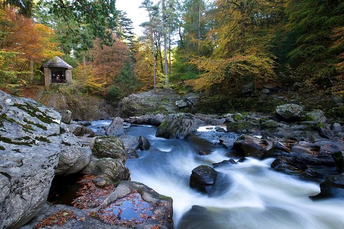 Waterfalls, Warriors & Whisky Adventure Day Tour from Edinburgh - The Hermitage: a short woodland walk to waterfalls