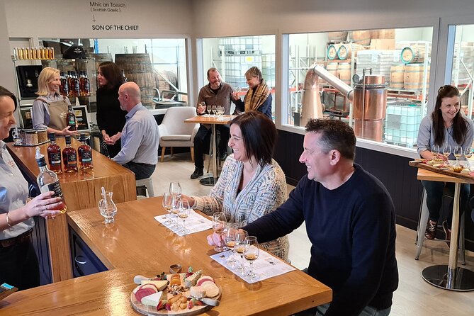 Whisky Distillery Tour with Whisky Tasting & Cheese Platter - Getting to Chief’s Son in Somerville
