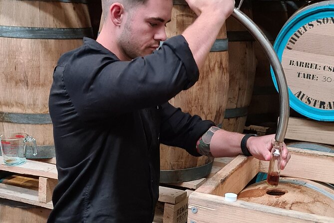 Whisky Distillery Tour with Whisky Tasting & Cheese Platter - The 100ml bottle and the $63.83 price